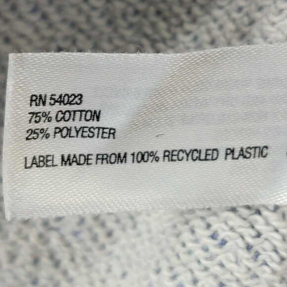 Gap Full Zip Hoodie Sweatshirt Jacket, Women M, Blue & White Heathered, EUC - Picture 7 of 12